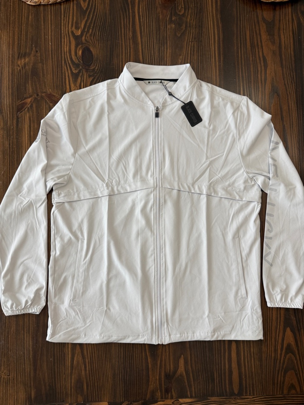 NWT Black Clover Live Lucky Motto Z Silver Men’s Large Lightweight Jacket
